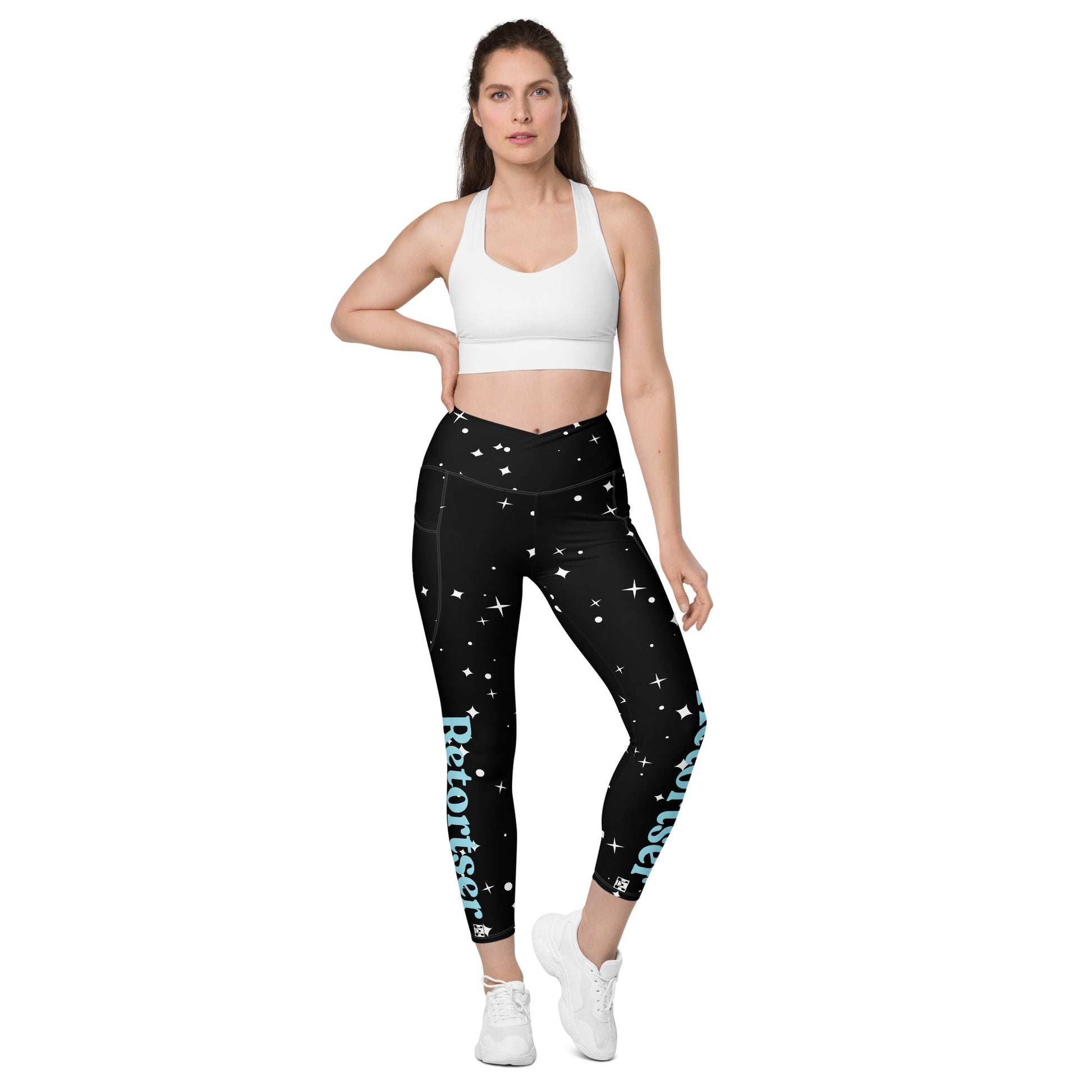 Retortser Crossover leggings with pockets