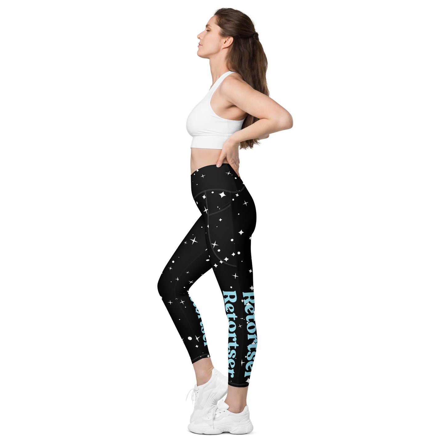 Retortser Crossover leggings with pockets