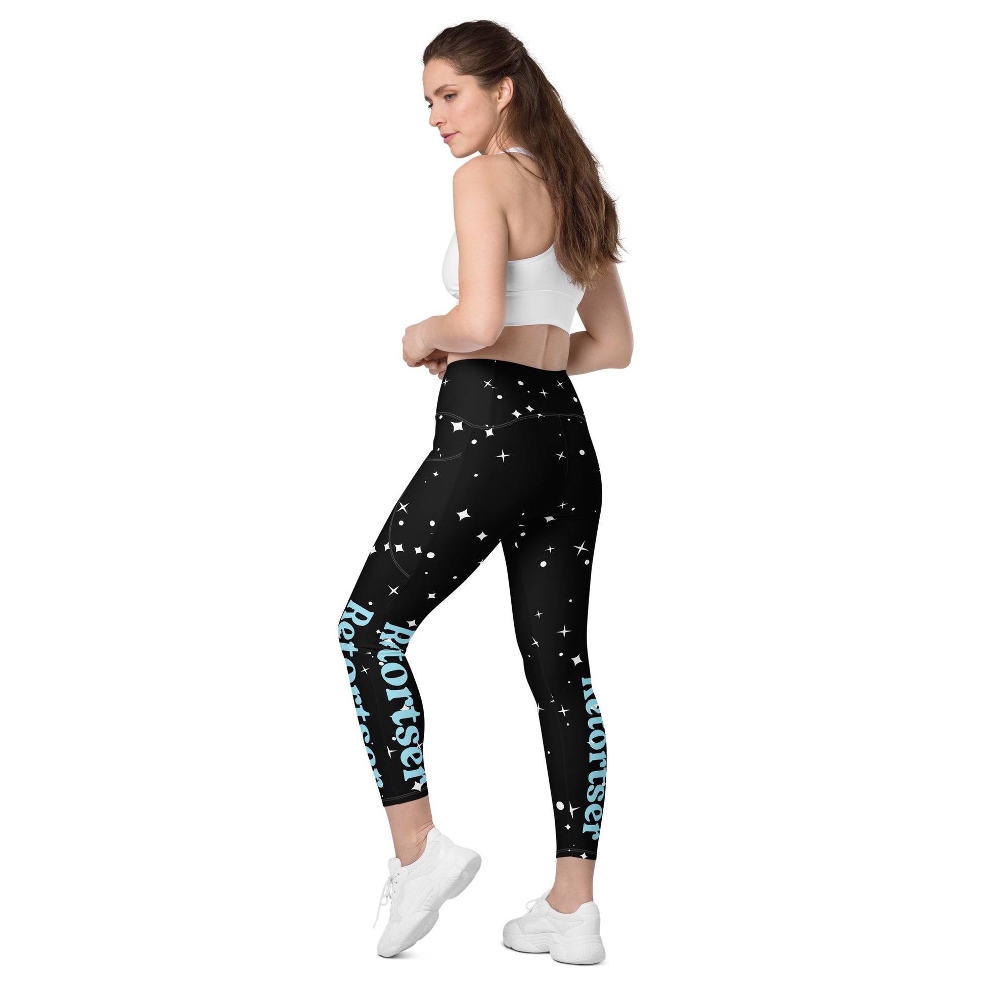 Retortser Crossover leggings with pockets
