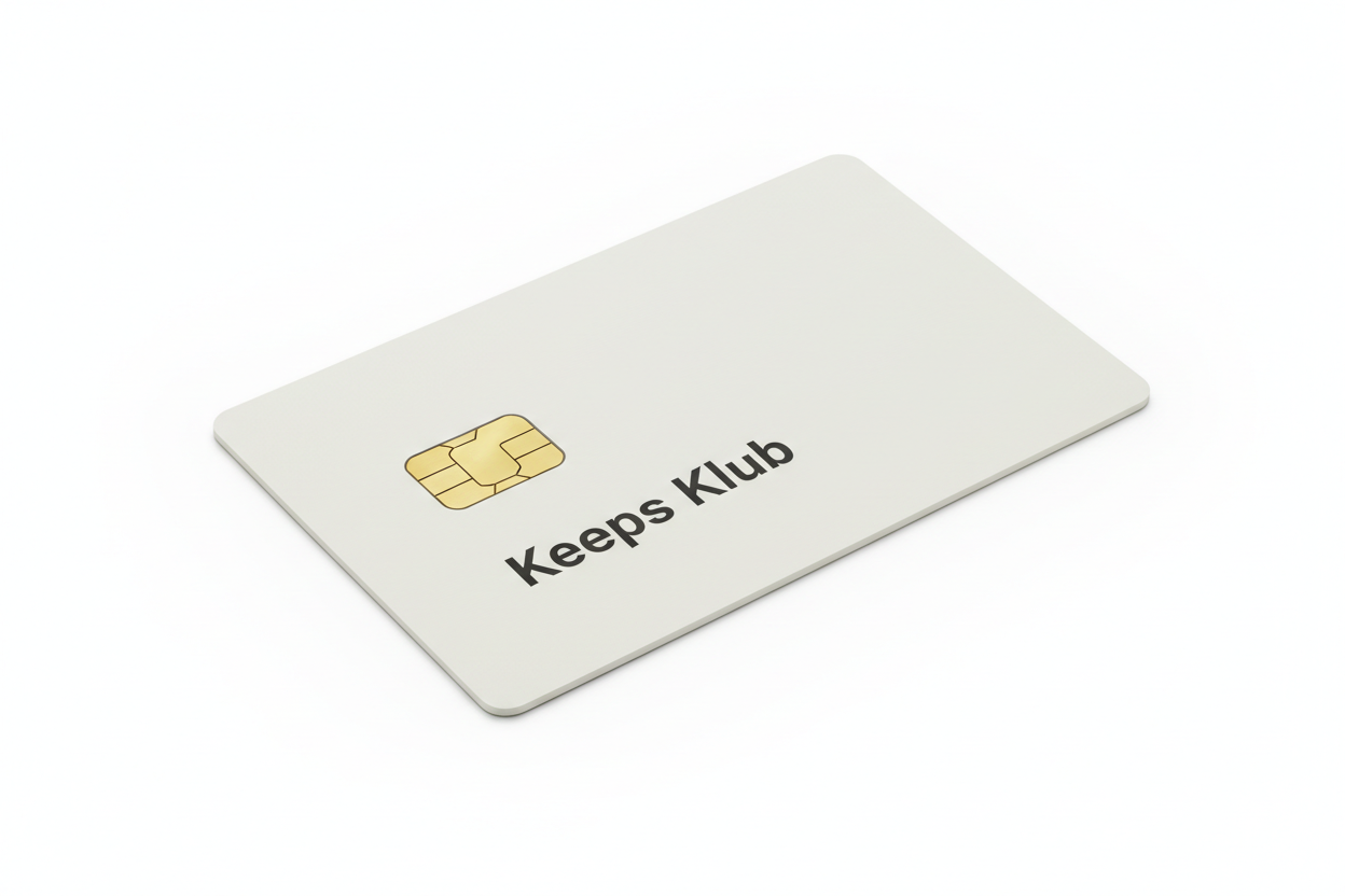 Keeps Klub blank e-chip smart cards
