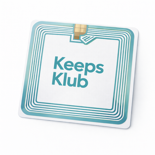 Keeps Klub RFID stickers