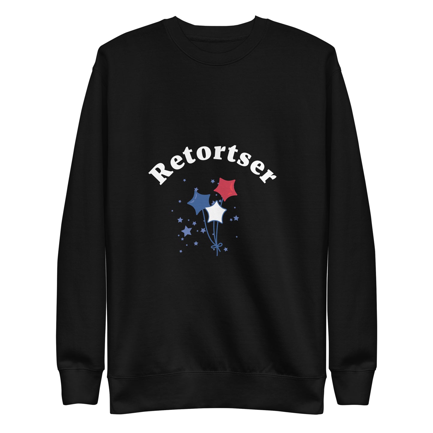 Retortser Unisex Premium Sweatshirt Black