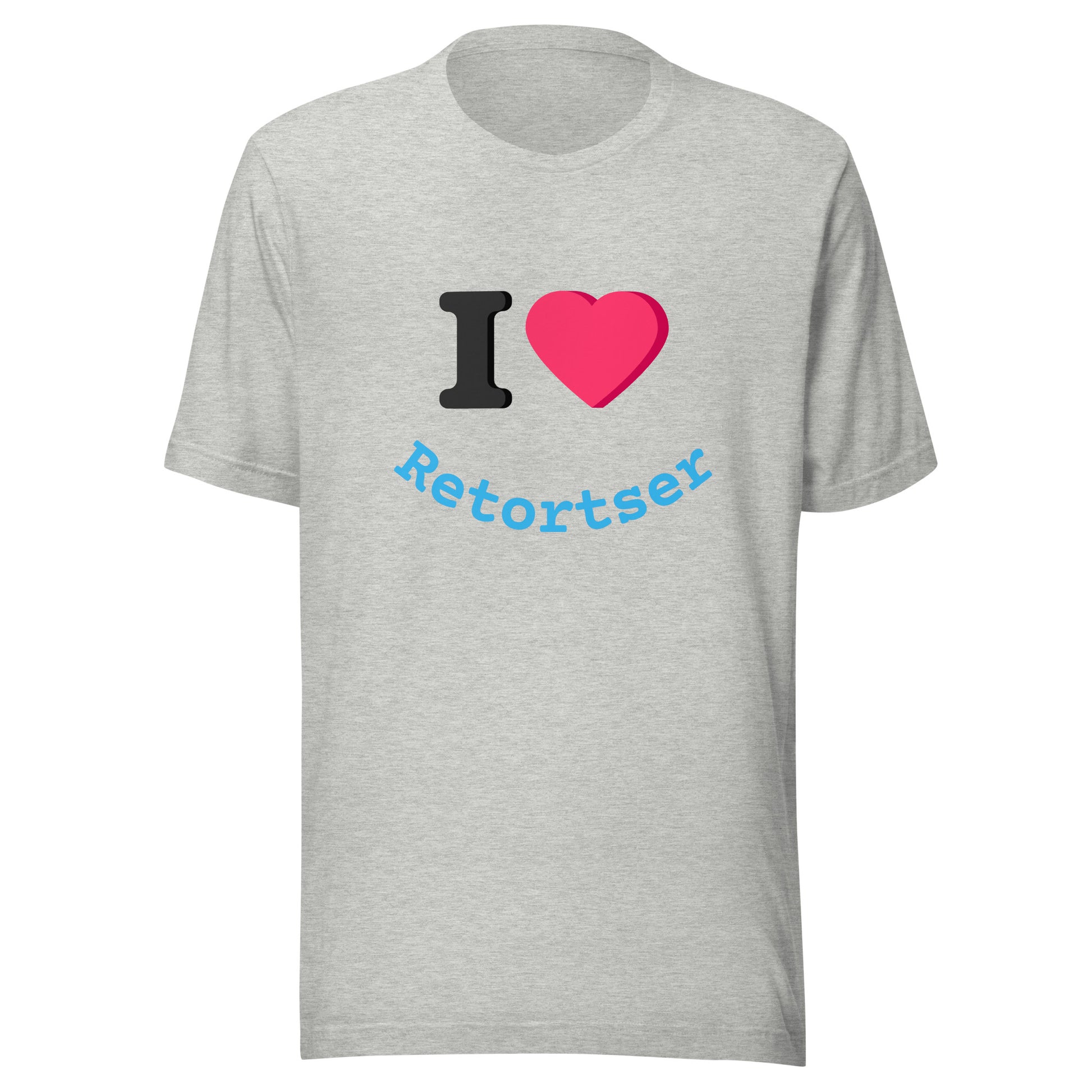 I Heart Retortser Unisex t-shirt Athletic Heather
