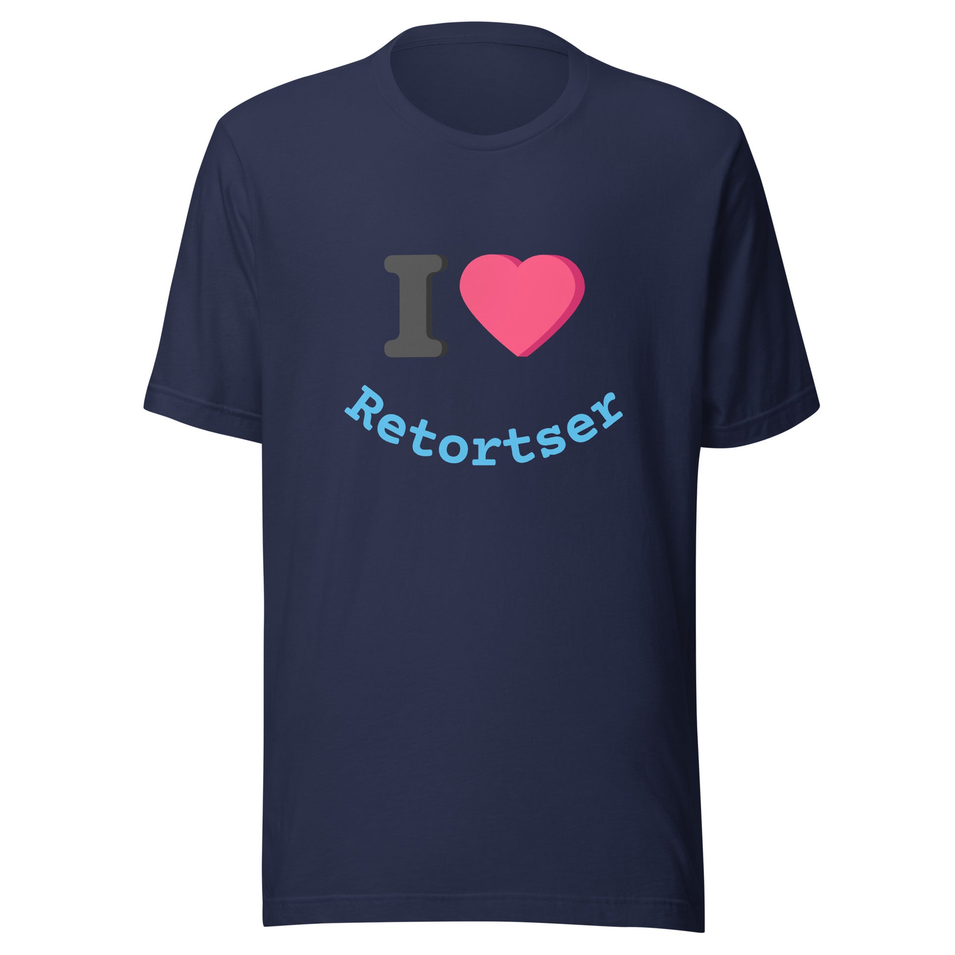 I Heart Retortser Unisex t-shirt Navy