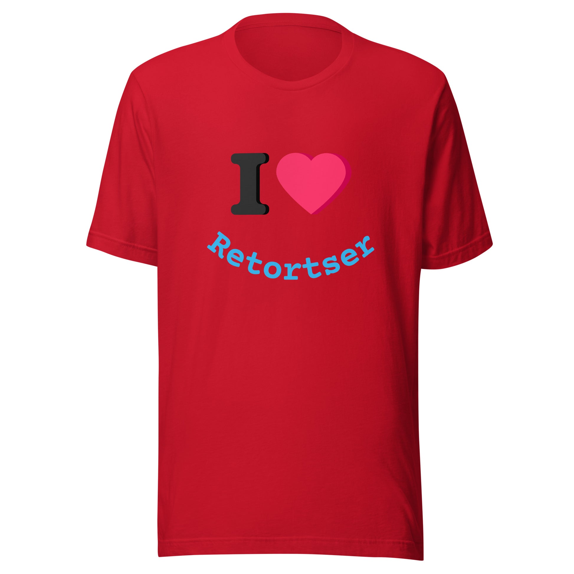 I Heart Retortser Unisex t-shirt Red