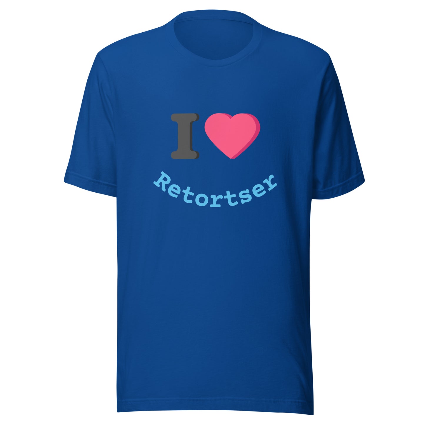 I Heart Retortser Unisex t-shirt True Royal